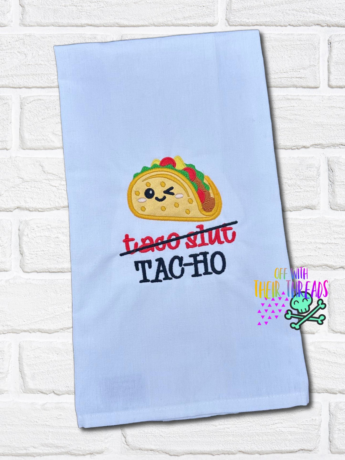 DIGITAL DOWNLOAD Taco Ho Applique 4 SIZES INCLUDED