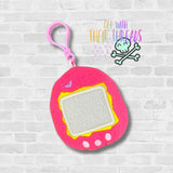 DIGITAL DOWNLOAD Applique Tamagotchi Squishy Keychain