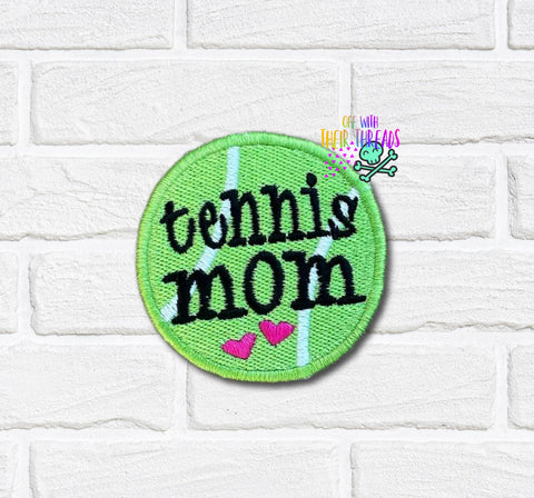DIGITAL DOWNLOAD Tennis Mom Patch 3 SIZES INCLUDED