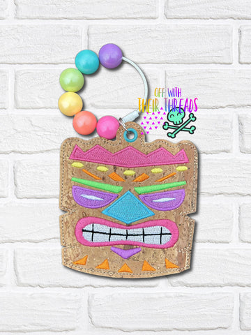 DIGITAL DOWNLOAD Tiki Bookmark Bag Tag Ornament