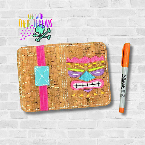 DIGITAL DOWNLOAD 5x7  Tiki Mini Composition Notebook Cover