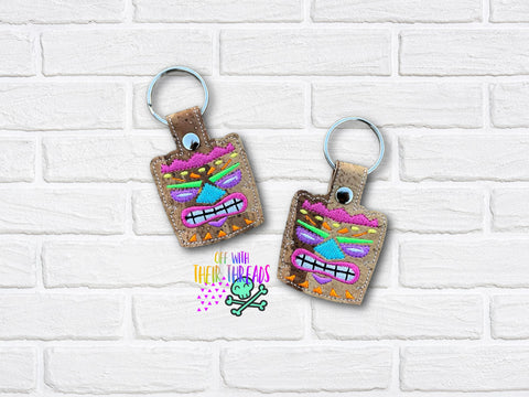 DIGITAL DOWNLOAD Tropical Tiki Snap Tab Key Chain