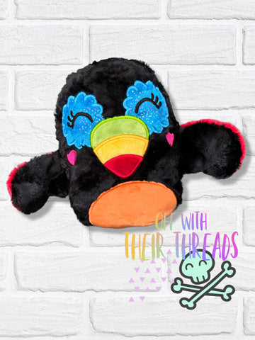 DIGITAL DOWNLOAD Applique Toucan Squishy Plush 5 SIZES INCLUDED