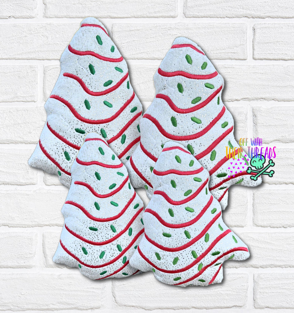 DIGITAL DOWNLOAD Christmas Tree Cake Plush 5 SIZES INCLUDED Off With