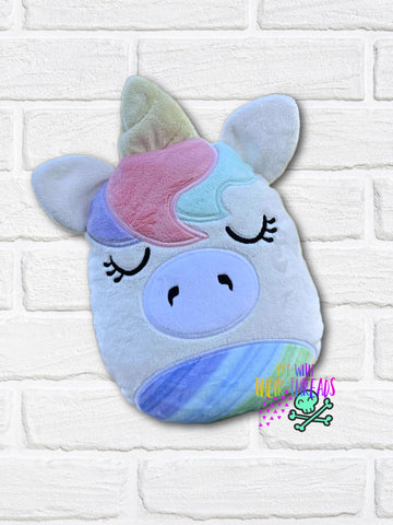 DIGITAL DOWNLOAD Applique Unicorn Plush 5 SIZES INCLUDED