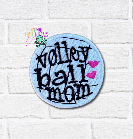 DIGITAL DOWNLOAD Volleyball Mom Patch 3 SIZES INCLUDED