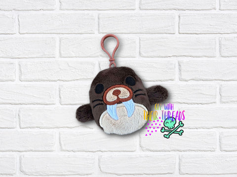 DIGITAL DOWNLOAD Applique Walrus Squishy Keychain