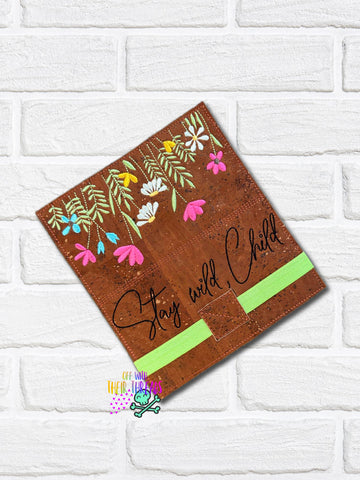 DIGITAL DOWNLOAD Wildflower Checkbook Holder