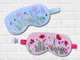 DIGITAL DOWNLOAD  Wildflower Sleep Mask 2 SIZES INCLUDED