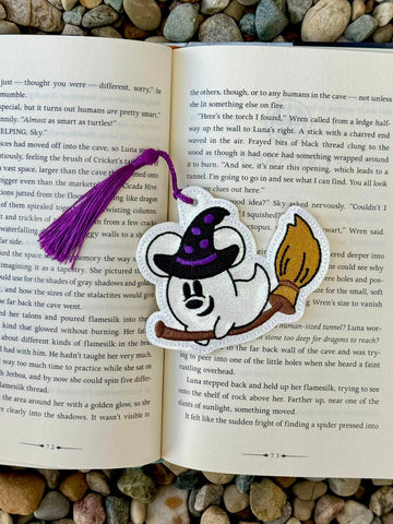 DIGITAL DOWNLOAD Witch Mouse Bag Tag Bookmark Ornament