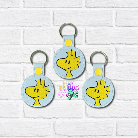 DIGITAL DOWNLOAD Woodstock Snap Tab Key Chain