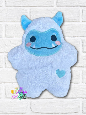 DIGITAL DOWNLOAD Applique Yeti Plush 5 SIZES INCLUDED