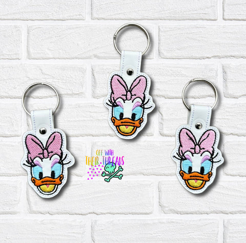 DIGITAL DOWNLOAD Daisy Snap Tab Key Chain