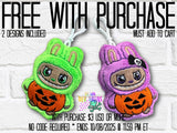 DIGITAL DOWNLOAD Halloween Bunny Squishy Keychain Set
