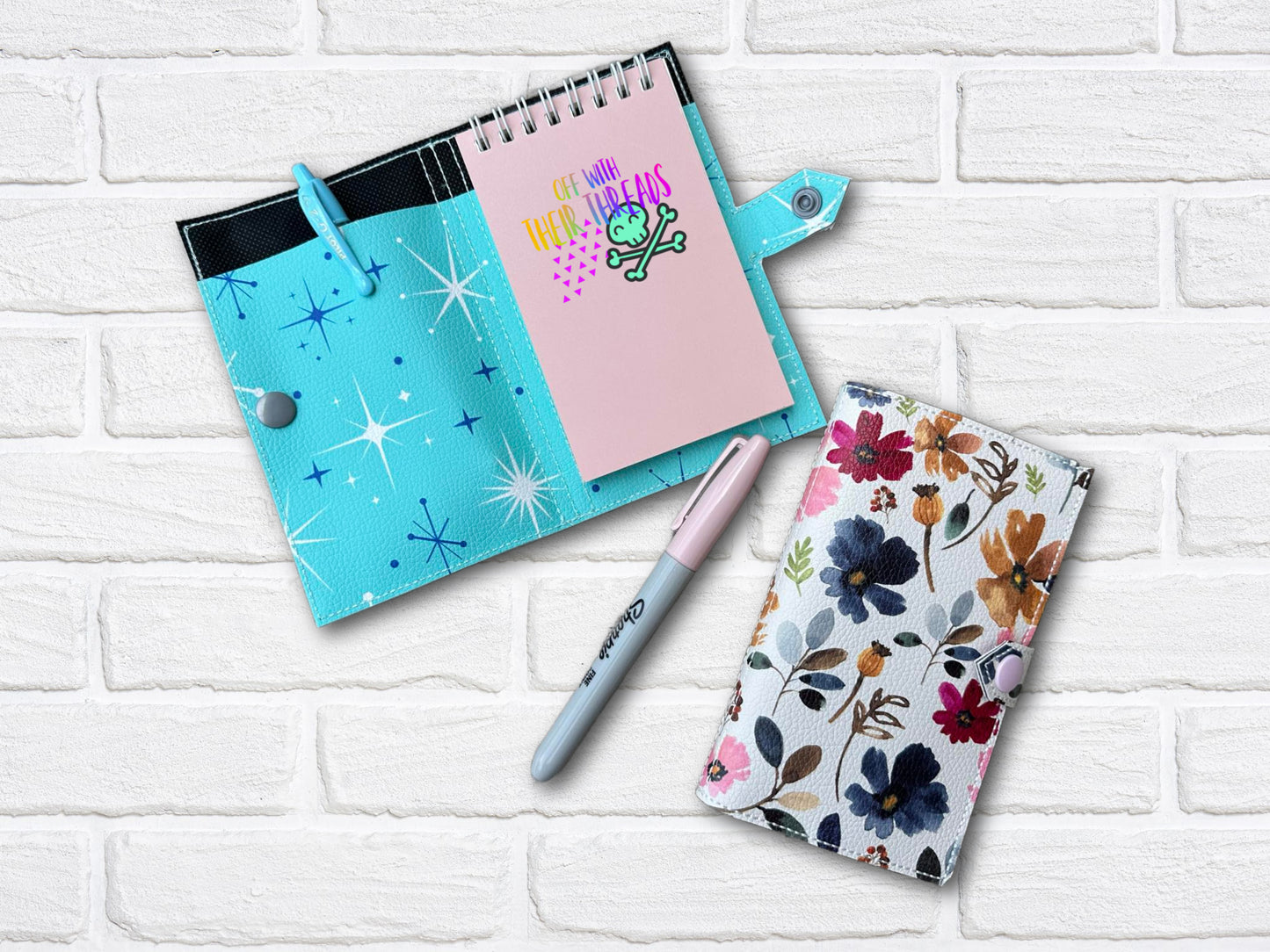 DIGITAL DOWNLOAD Applique and Blank Top Load Notebook Holder Set