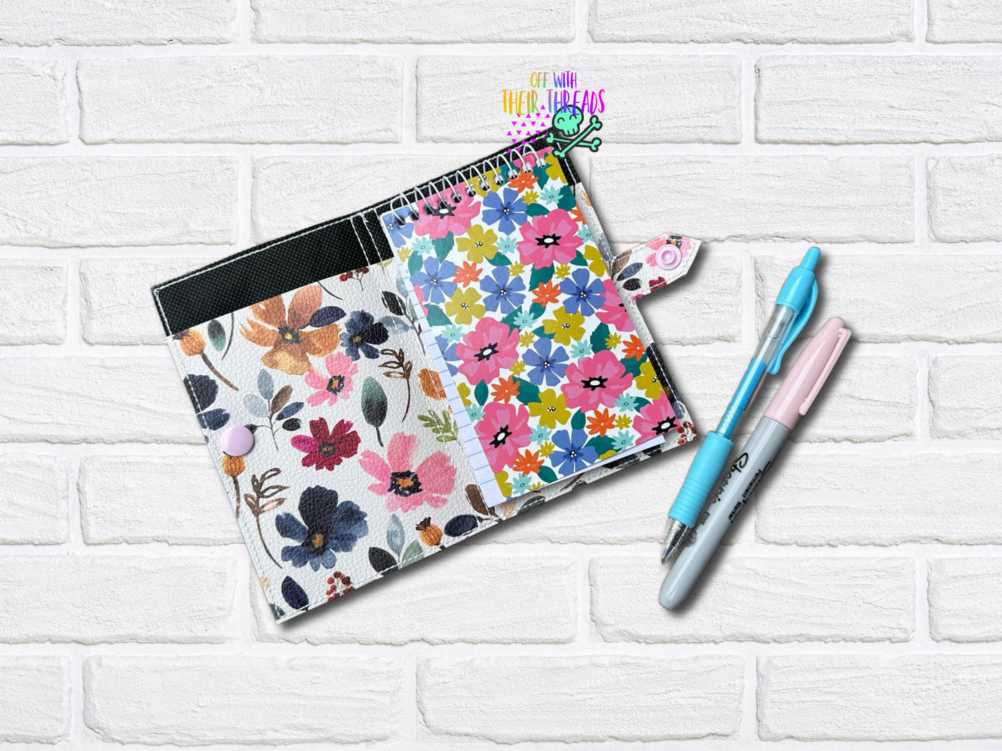 DIGITAL DOWNLOAD Applique and Blank Top Load Notebook Holder Set
