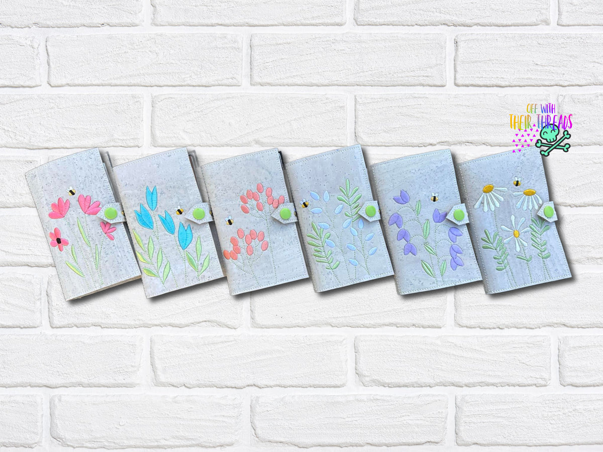 DIGITAL DOWNLOAD Wildflower Top Load Notebook Holder Bundle 6 DESIGNS ...