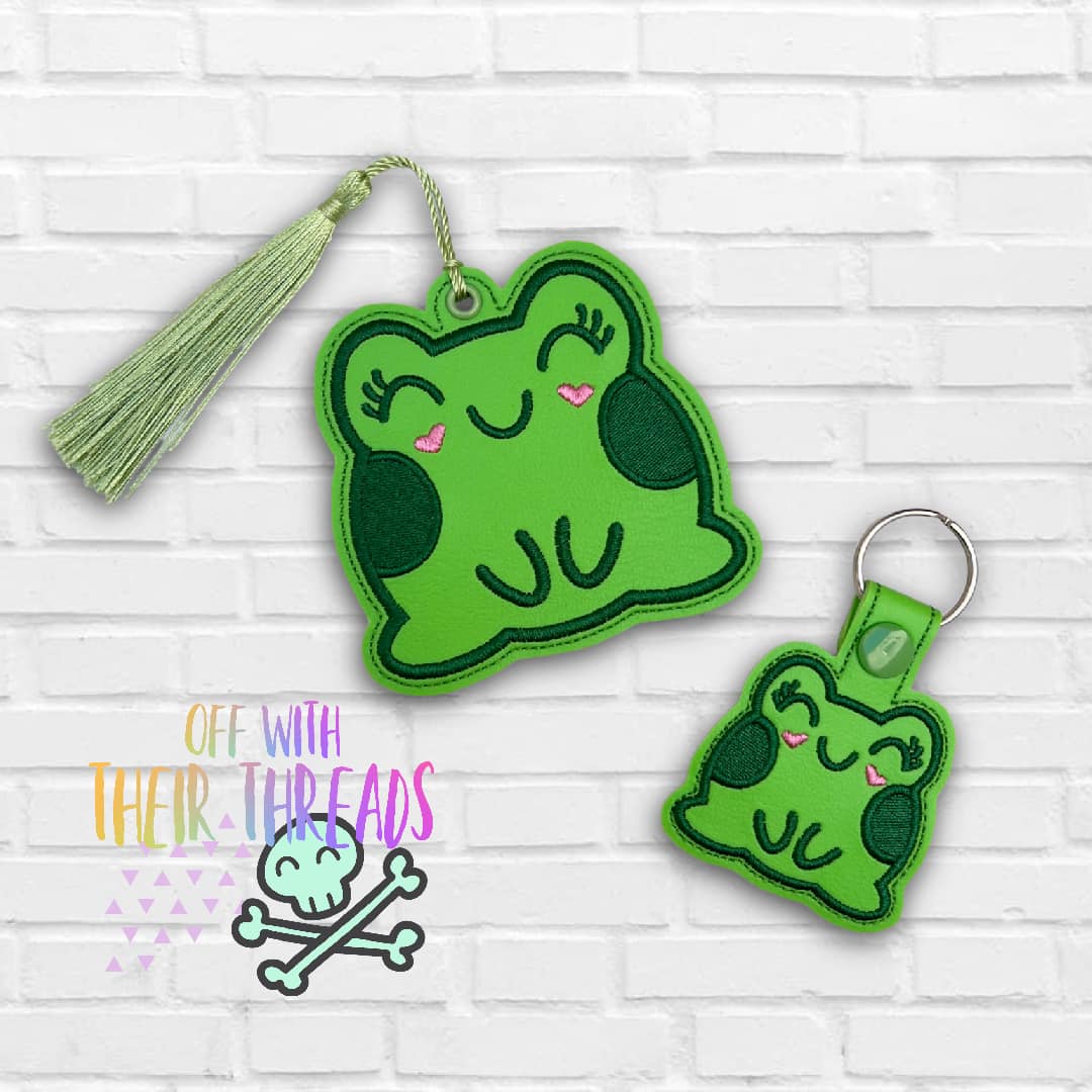 DIGITAL DOWNLOAD Froggy Frog Snap Tab Bookmark Bag Tag Ornament FEB MY ...