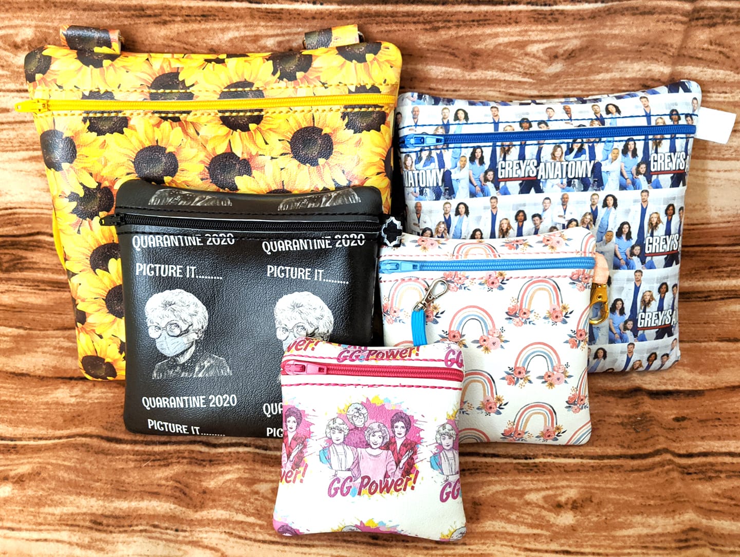 DIGITAL DOWNLOAD Blank Square Bag Set 5 Sizes