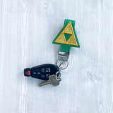 5x7 6x10 DIGITAL DOWNLOAD Triforce Applique Key Fob Set