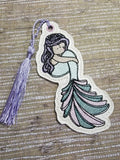 DIGITAL DOWNLOAD Mermaid Girl Sketch Bookmark