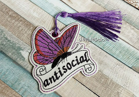 DIGITAL DOWNLOAD Antisocial Butterfly Bookmark
