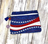 DIGITAL DOWNLOAD Patriotic Clutch Applique Lined and Unlined Options GENERAL ASSEMBLY TUTORIAL