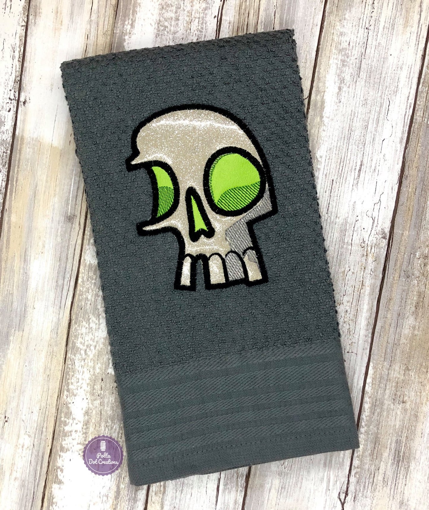 DIGITAL DOWNLOAD Fragmented Skull Applique 5 SIZES INCLUDED