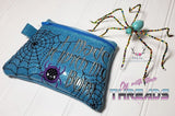 DIGITAL DOWNLOAD Spider Bum Applique Zipper Bag Lined and Unlined