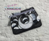 DIGITAL DOWNLOAD Crescent Clutch Lined and Unlined Applique