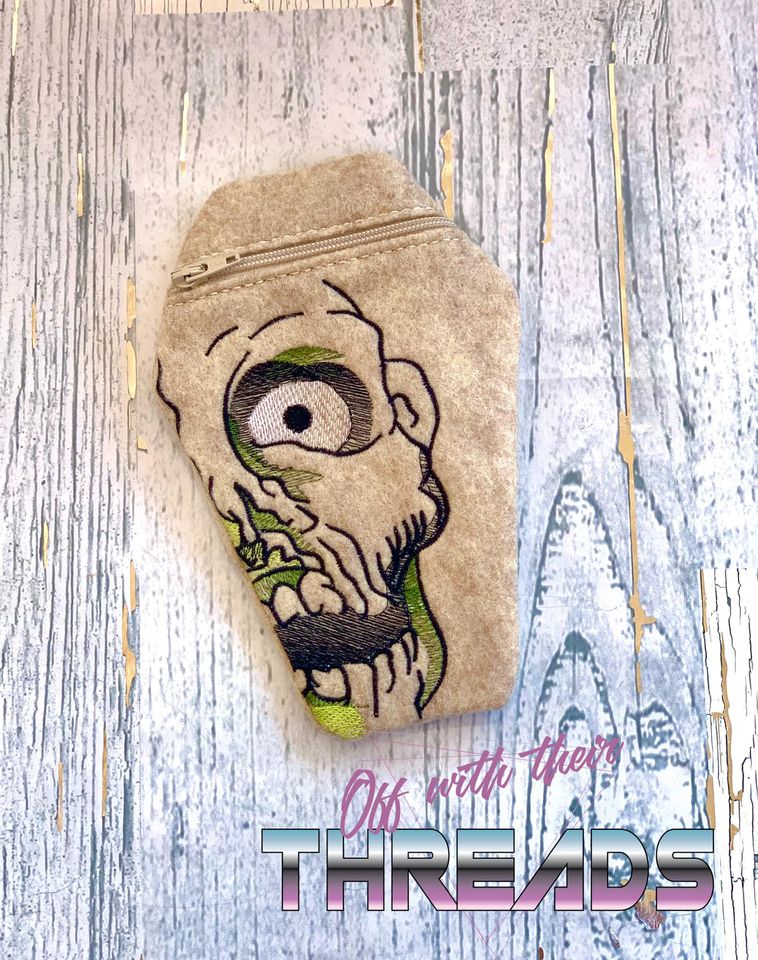 DIGITAL DOWNLOAD The Returned Coffin Zipper Bag Lined and Unlined