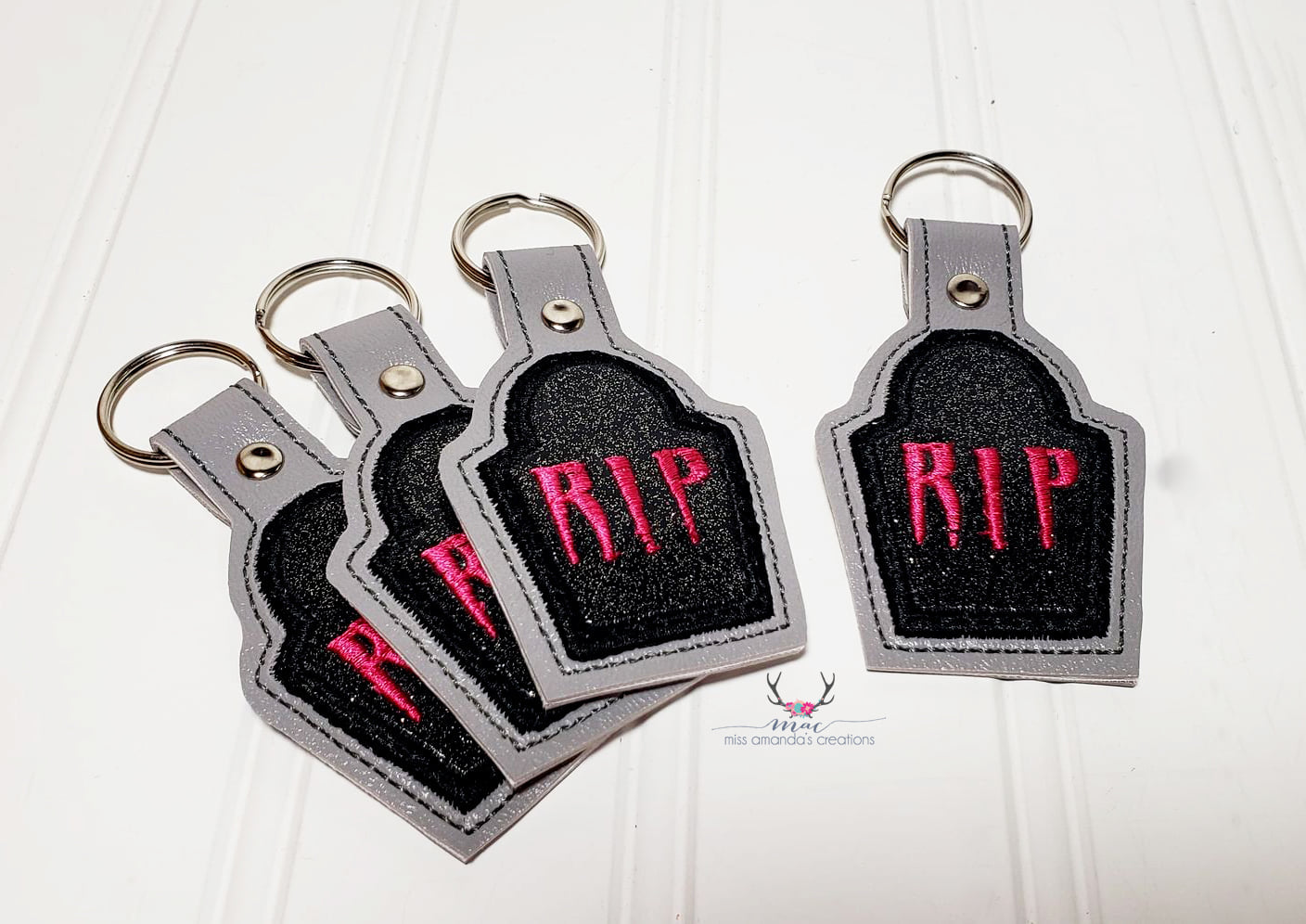 DIGITAL DOWNLOAD Applique Gravestone Snap Tab
