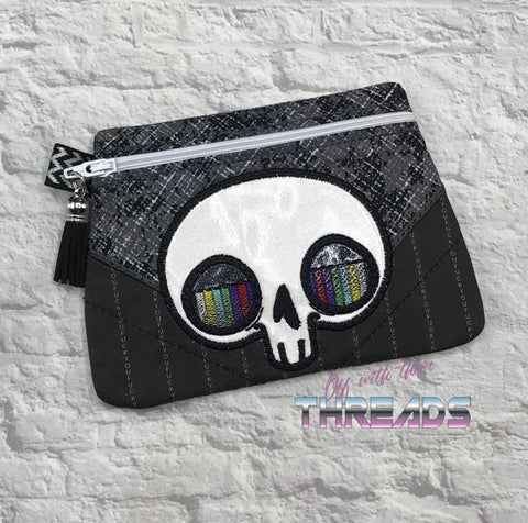 DIGITAL DOWNLOAD This Is Only A Test Clutch Lined and Unlined Applique
