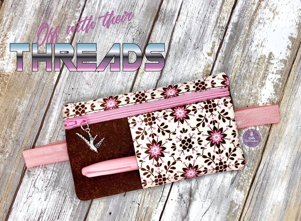 DIGITAL DOWNLOAD Planner Band Zipper Bag With Pocket 4 SIZES INCLUDED
