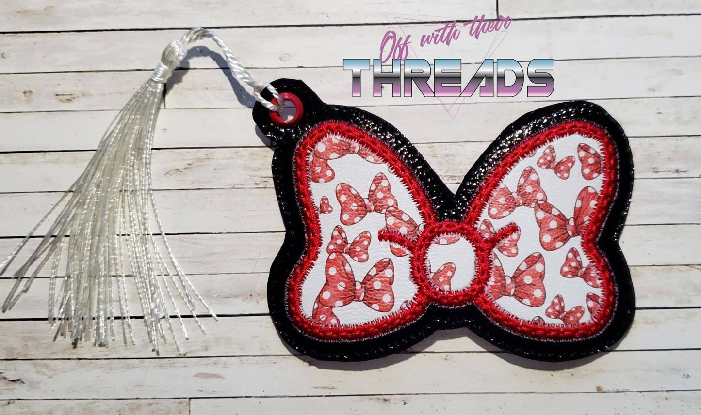 DIGITAL DOWNLOAD Applique Bow Bookmark Ornament