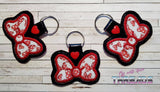 DIGITAL DOWNLOAD Applique Bow Snap Tab