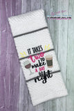 DIGITAL DOWNLOAD ITH It Takes Two To Make A Day Go Right Design Set 3 SIZES INCLUDED
