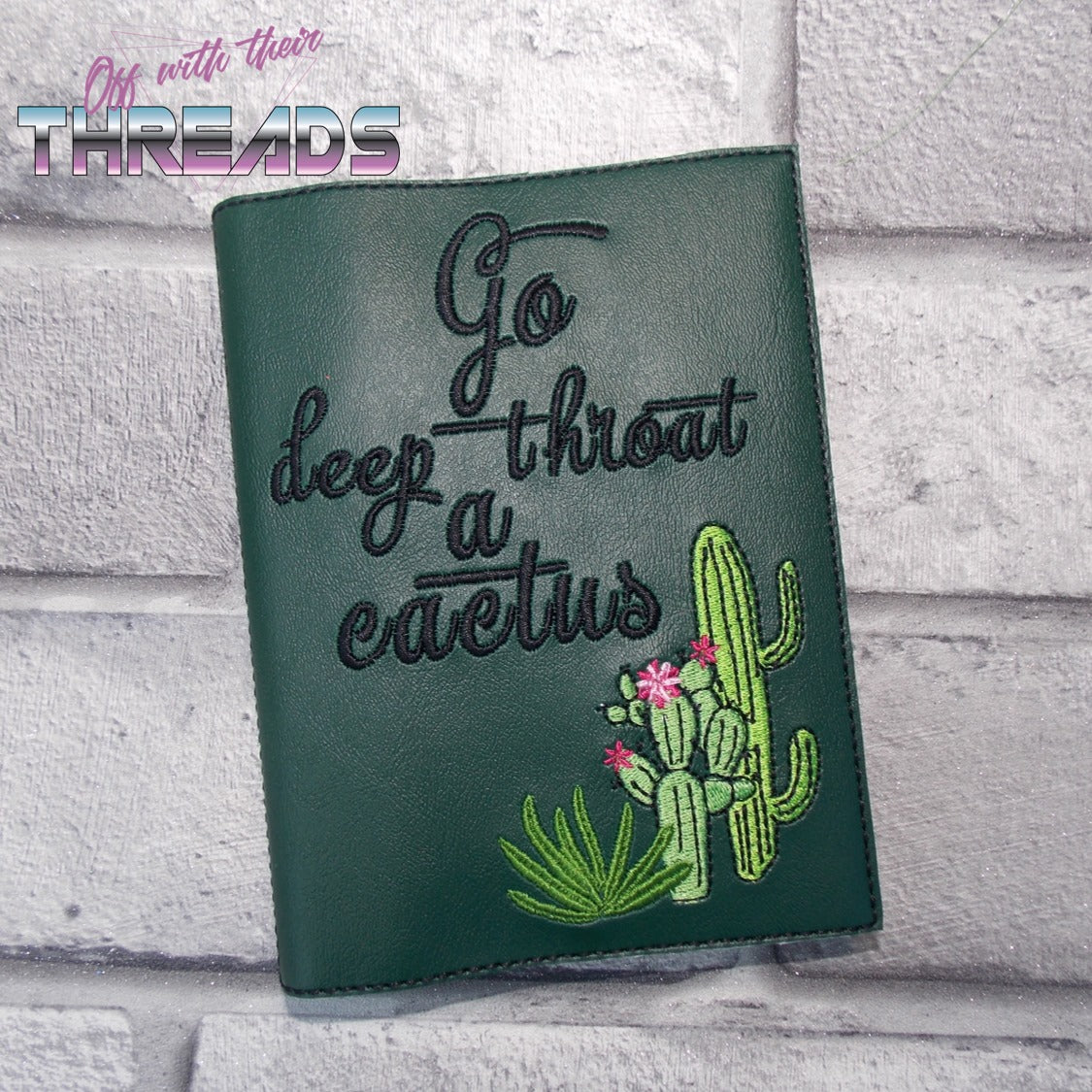 DIGITAL DOWNLOAD Deep Throat A Cactus A6 Notebook Holder Cover