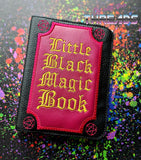 DIGITAL DOWNLOAD 5x7 Applique Little Black Magic Mini Comp Book Cover