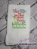DIGITAL DOWNLOAD Deck The Halls With Mask and Lysol Sketch 3 SIZES INCLUDED
