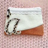 DIGITAL DOWNLOAD Letter A Clutch Applique Zipper Bag Lined and Unlined Alphabet