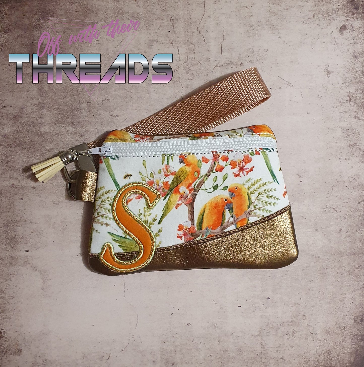 DIGITAL DOWNLOAD Letter S Clutch Applique Zipper Bag Lined and Unlined Alphabet