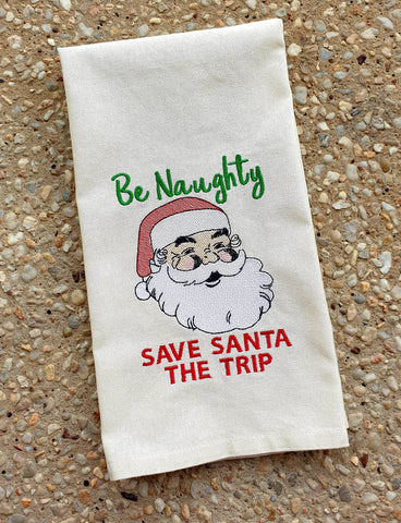 DIGITAL DOWNLOAD Be Naughty Save Santa The Trip 3 SIZES INCLUDED