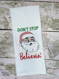 DIGITAL DOWNLOAD Don't Stop Believin' Sketchy Santa 3 SIZES INCLUDED