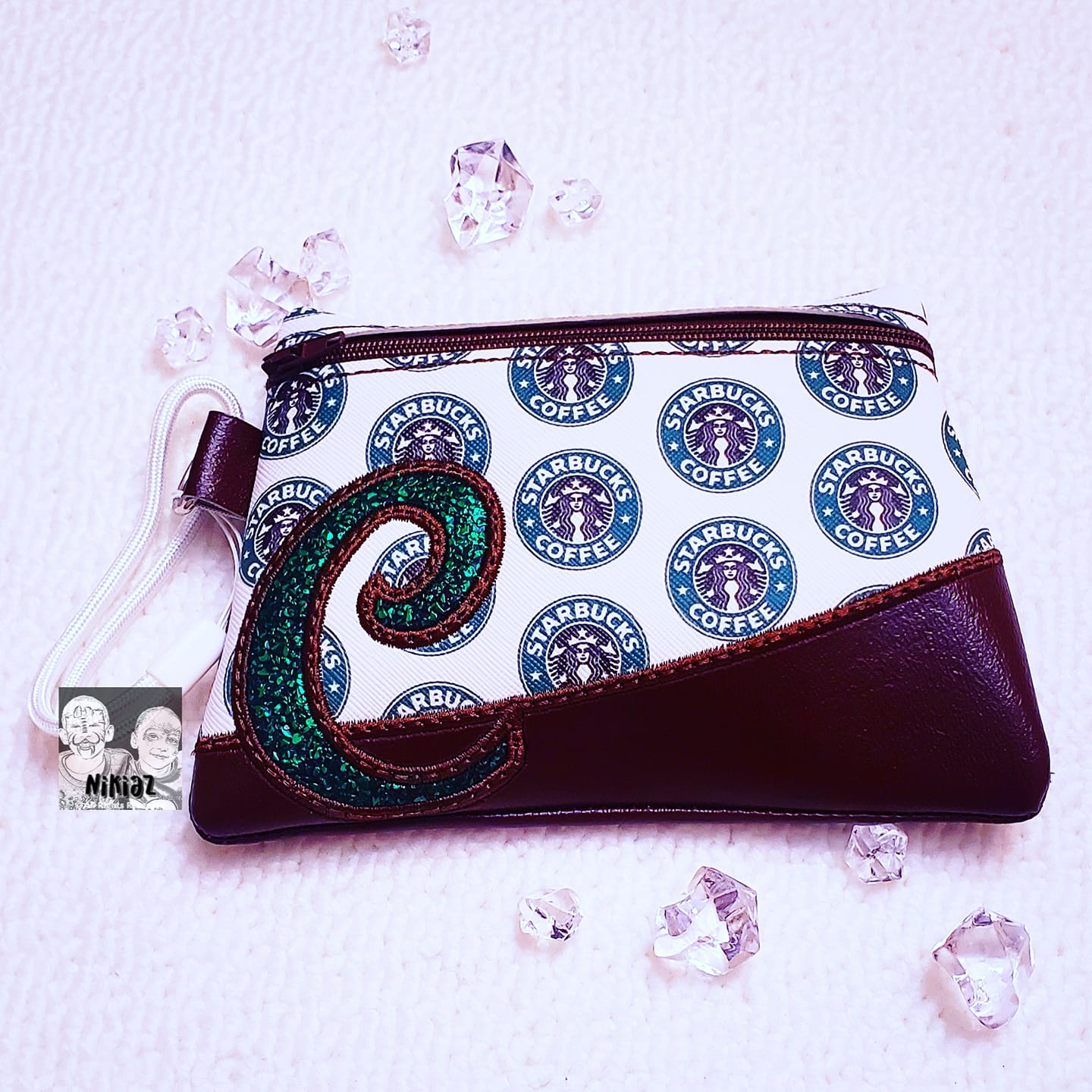 DIGITAL DOWNLOAD Letter C Clutch Applique Zipper Bag Lined and Unlined Alphabet