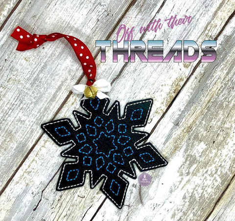 DIGITAL DOWNLOAD Snowflake Ornament Gift Tag
