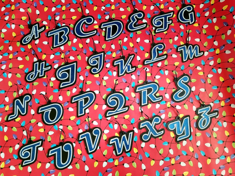 DIGITAL DOWNLOAD Applique Alphabet Ornament Bookmark Set 26 DESIGNS INCLUDED