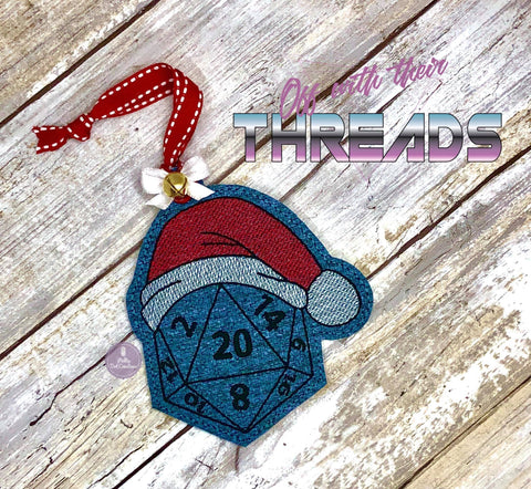 DIGITAL DOWNLOAD RPG Dice Holiday Ornament OWTT