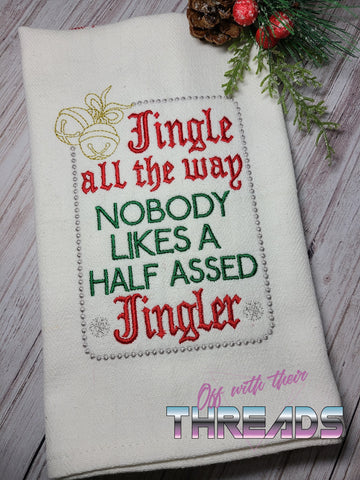 DIGITAL DOWNLOAD Jingle All The Way 3 SIZES INCLUDED