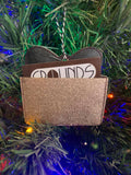 DIGITAL DOWNLOAD Applique Present Gift Card Holder Ornament Gift Tag